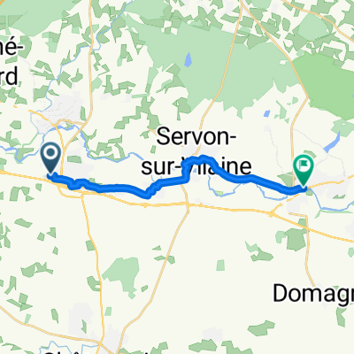 Rue Mélusine nach Rue de Paris