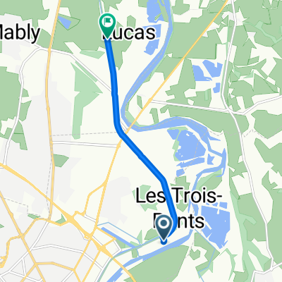 Sente Loire Nature, Roanne à Route du Merlin, Mably