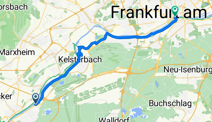 B43, Raunheim nach Frieden, Frankfurt am Main