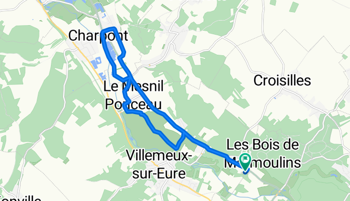 Rue du Val Girard, Villemeux-sur-Eure à Rue du Val Girard, Villemeux-sur-Eure