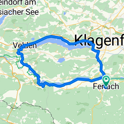 Route to Pfarrkirche Heiliger Martin in Ferlach/Borovlje