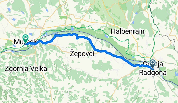 Prešernova cesta, Gornja Radgona nach Süßenberger Straße, Mureck