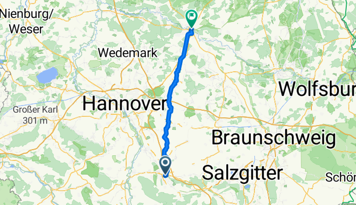 Route nach Celle 11 July 2025