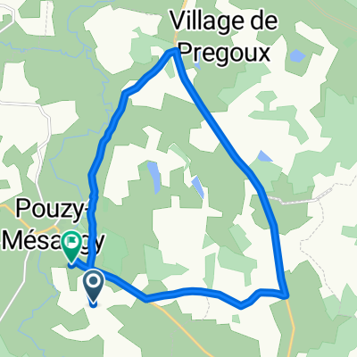 Champ Maillat, Pouzy-Mésangy to Route des Amonins, Pouzy-Mésangy