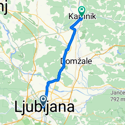 Ljubljana to Kamnik