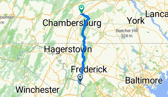 Point of Rocks - Smithsburg + Smithsburg - Fayetteville