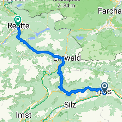 Bahnweg, Pfaffenhofen nach Lärchenweg, Reutte