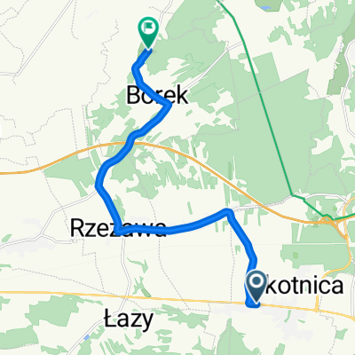 M Konopnickiej, Jasień do Borek, Rzezawa