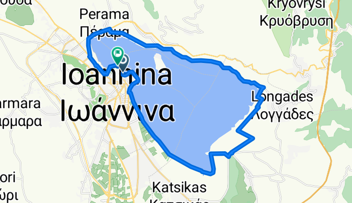 Route in Ioannina