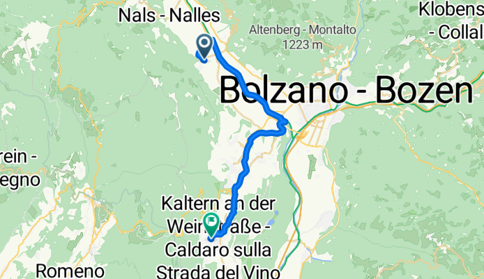 Sonngart nach Kaltern
