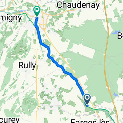 Eurovelo 6, Fontaines à Rue de la Ferté, Chagny
