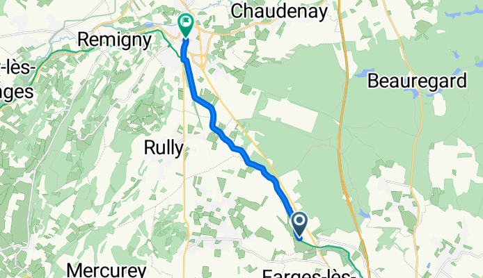 Eurovelo 6, Fontaines à Rue de la Ferté, Chagny