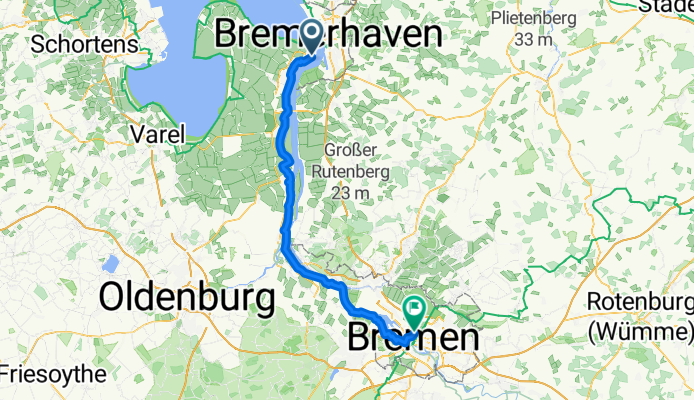 Bremerhaven-Nordenham(Blexen) Ferry to Bremen