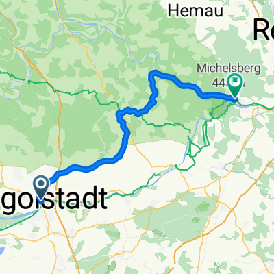 A, Neuburg an der Donau nach Matthias-Kraus-Gasse, Kelheim