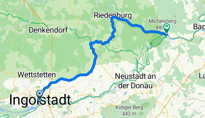 A, Neuburg an der Donau nach Matthias-Kraus-Gasse, Kelheim