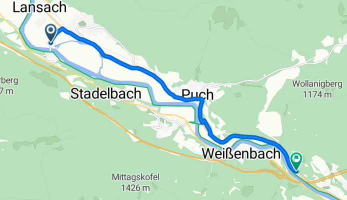 Untergrabenweg, Weißenstein to Rennsteiner Straße, Villach