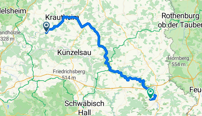 Westernhausen - Crailsheim 72km