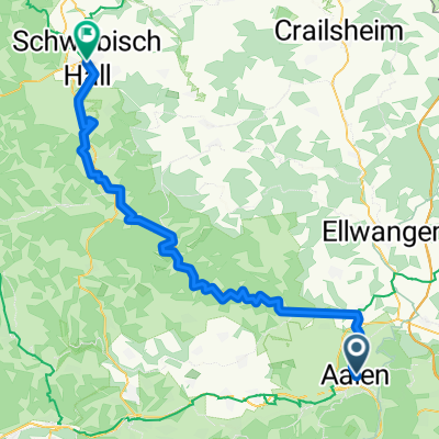 Aalen - Schwäbisch Hall 67km