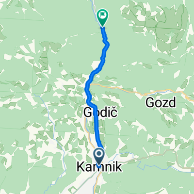 Kamnik to Kamniška Bistrica-Kokrsko