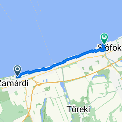 Damjanich János utca, Zamárdi - Petőfi sétány, Siófok