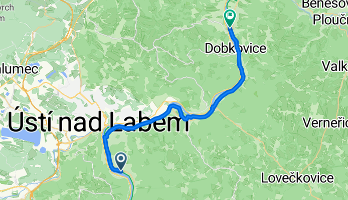 Lázeňská, Ústí nad Labem do Družební, Děčín