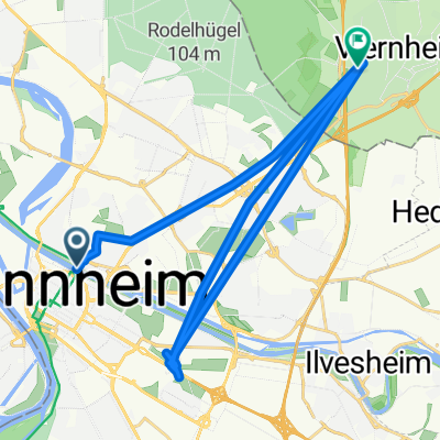 Mannheim nach Justus-Liebig-Straße