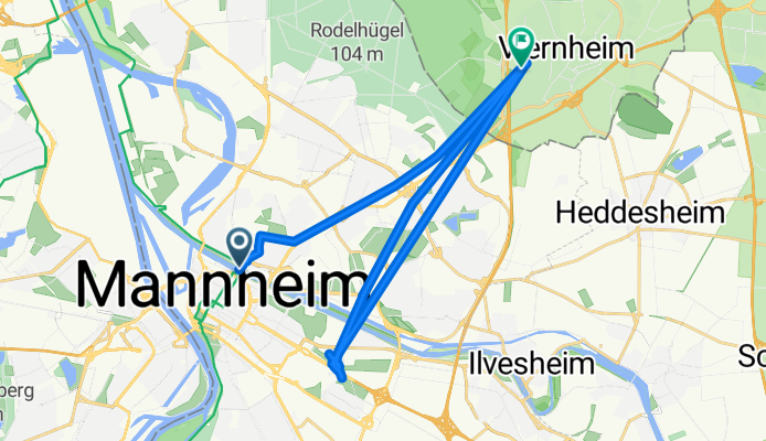 Mannheim nach Justus-Liebig-Straße