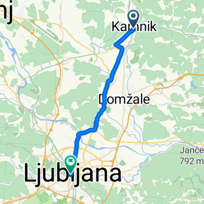 Kamnik to Ljubljana
