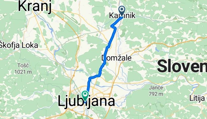 Kamnik to Ljubljana
