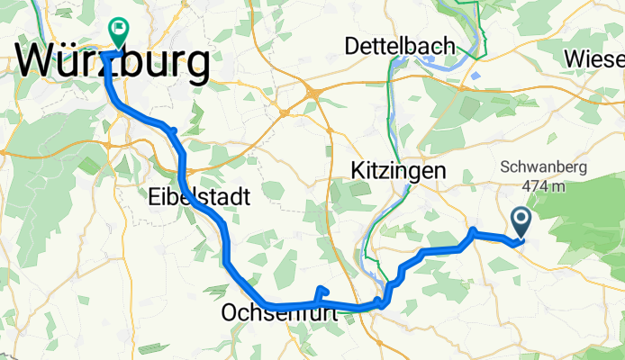 Von Iphofen bis Würzburg