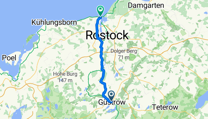 Von Güstrow bis Rostock