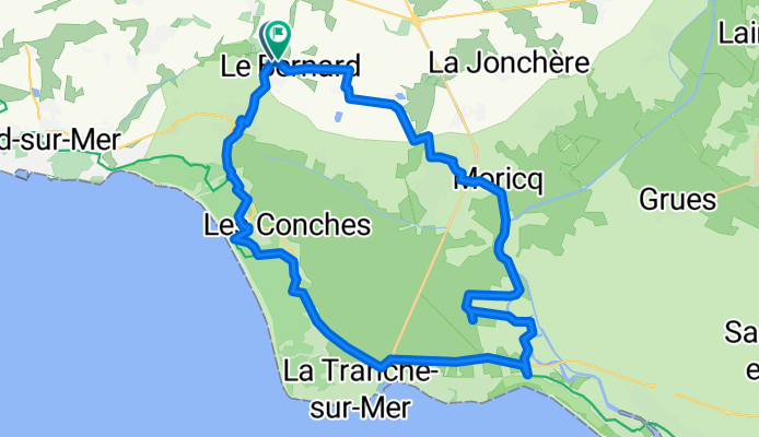 Boucle Vendée - Les angles - La Tranche - Longeville