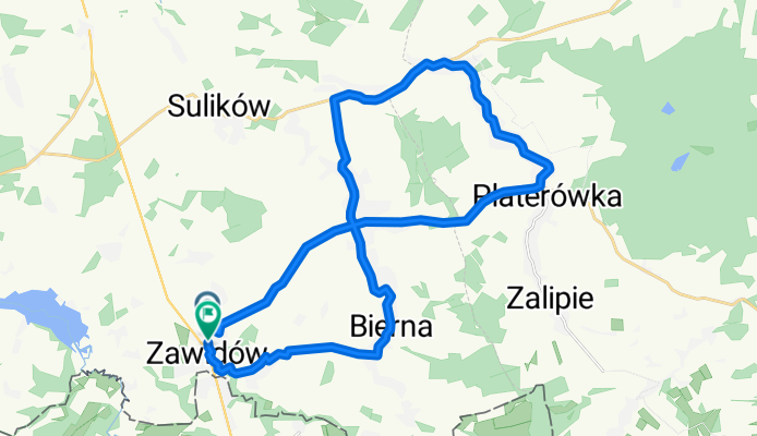 Adama Mickiewicza, Zawidów do Adama Mickiewicza, Zawidów