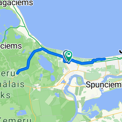 Raiņa iela, Jūrmala to Raiņa iela, Jūrmala