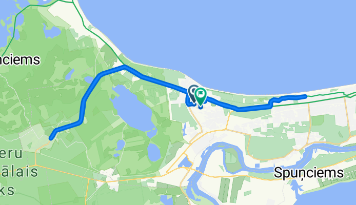 Raiņa iela, Jūrmala to Raiņa iela, Jūrmala