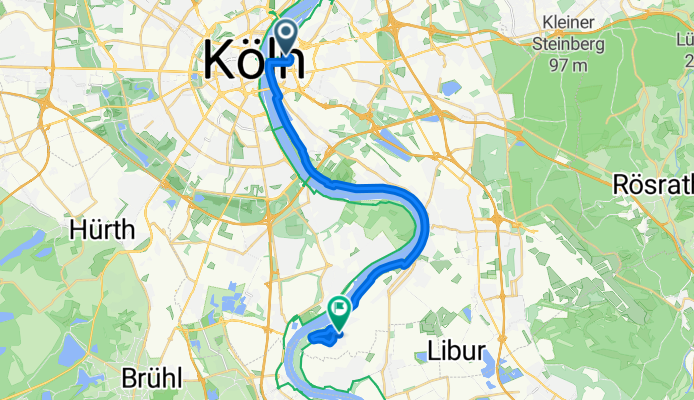 Luise-Straus-Ernst-Straße, Köln nach Sandbergstraße, Köln