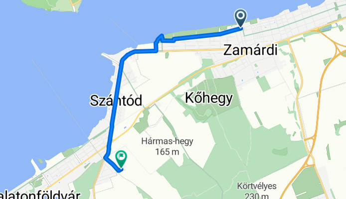 Fábián Gáspár utca, Zamárdi - Fácános utca, Szántód