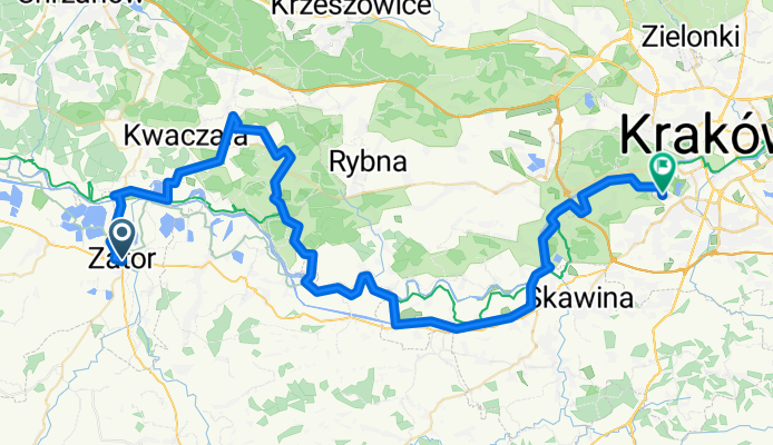 From Zator to Krakow