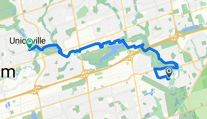Treeline Court to Main Street Unionville