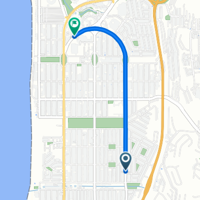 Route from Tijuana