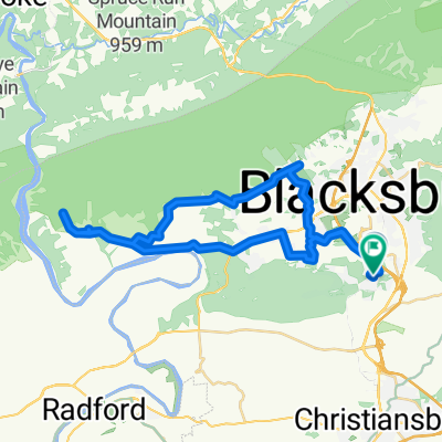 Blue Jay Ln, Blacksburg to Blue Jay Ln, Blacksburg