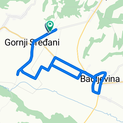 Gornji Sređani to Badljevina