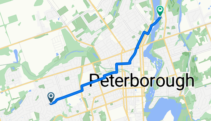 Fair Ave, Peterborough to Whitaker St, Peterborough