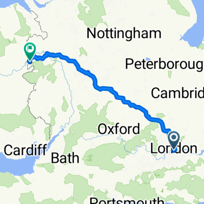 From London to Welshpool