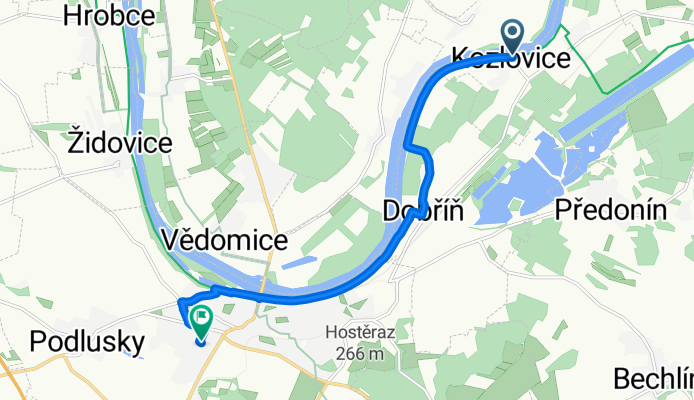 Kozlovice, Záluží do Barákova, Roudnice nad Labem