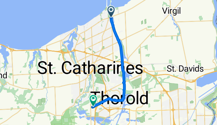 Lakeshore Rd, St. Catharines à Schmon Pky, Thorold