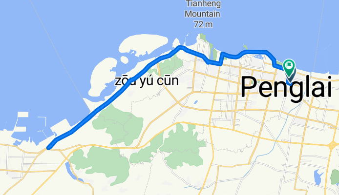 蓬莱碧桂园2期南门西70米, 烟台市 à 海市东路, 烟台市