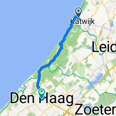 Route from Katwijk
