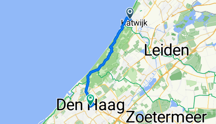Route from Katwijk