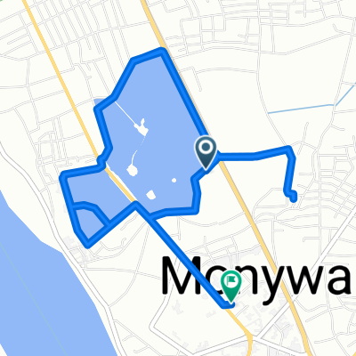 Monywa to Kyaung Street, Monywa